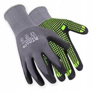 Rękawice robocze nylonowe NITRILE FLEX DOTS r. 6 S XS STALCO