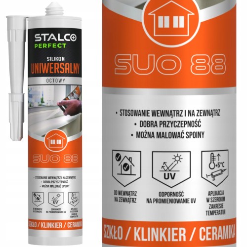 Silikon uniwersalny bezbarwny 280 ml STALCO