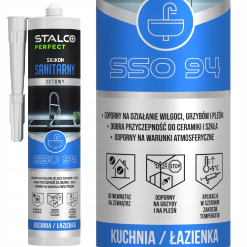 Silikon sanitarny bezbarwny 280 ml STALCO