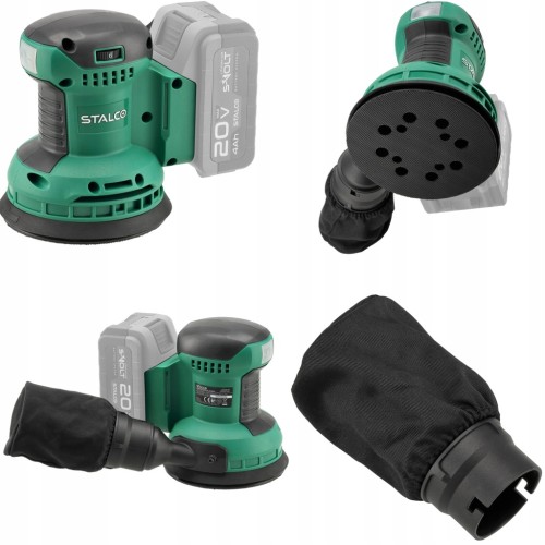 Szlifierka mimośrodowa akumulatorowa body bez aku ESS20-125 STALCO