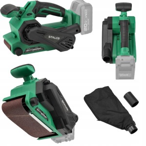 Szlifierka taśmowa akumulatorowa body bez aku BSS20-457BL 20V S-VOLT STALCO