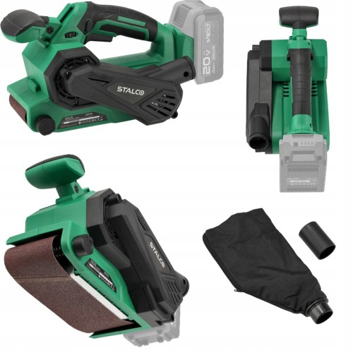Szlifierka taśmowa akumulatorowa body bez aku BSS20-457BL 20V S-VOLT STALCO