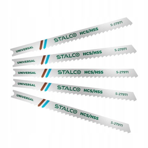 Brzeszczoty do wyrzynarek - uniwersalne 3,0 x 74 mm 5 sztuk STALCO