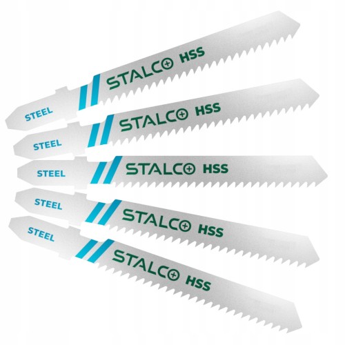 Brzeszczoty do wyrzynarek - do metalu 1,2 x 51 mm uchwyt T - 5 sztuk STALCO