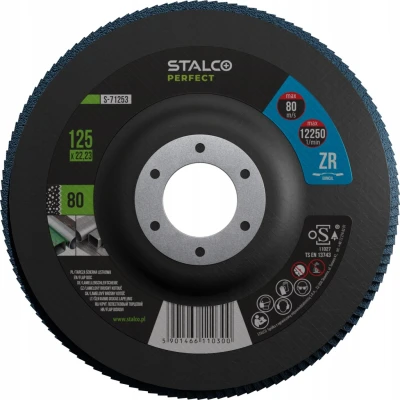Tarcza ścierna listkowa STALCO 115 mm G100 CYRKON do metalu drewna