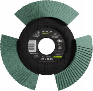 Tarcza ścierna listkowa STALCO 125 x 22 mm G80 Full Vision do metalu drewna