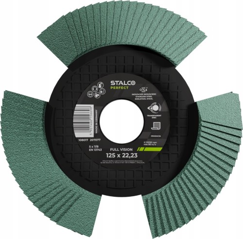 Tarcza ścierna listkowa STALCO 125 x 22 mm G40Full Vision do metalu drewna