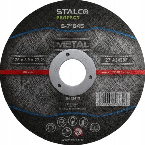 Tarcza do szlifowania metalu wypukła STALCO 230 X 6,0 mm