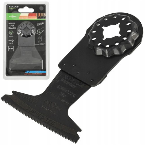 Brzeszczot STALCO BIM-METAL/DREWNO cięcie wgłębne 65 x 40 mm STARLOCK AII 65 APB