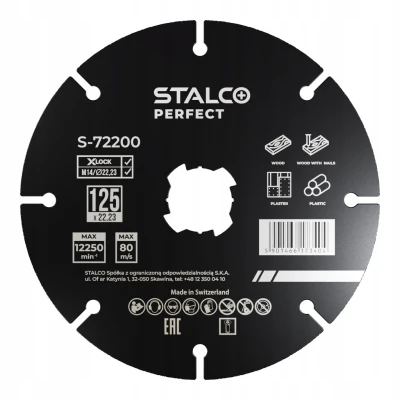 Tarcza do cięcia z węglików spiekanych STALCO X-LOCK
