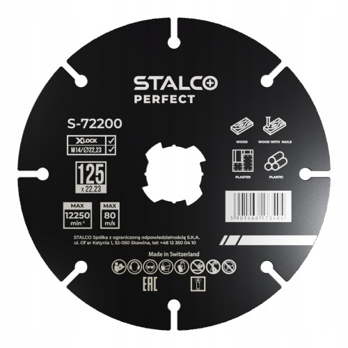 Tarcza do cięcia z węglików spiekanych STALCO X-LOCK