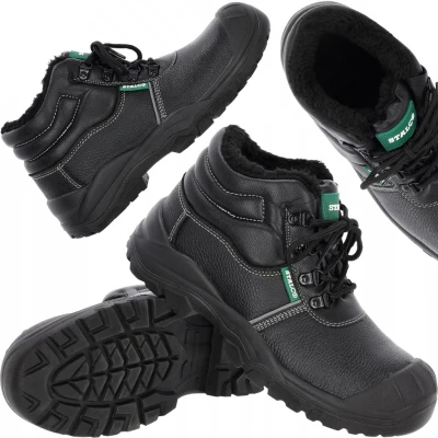 Skórzane buty robocze ocieplane STALCO THURO HIGH WINTER S1 r. 42