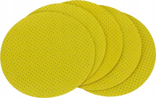 Krążki ścierne żółte ma rzep STALCO 225 mm G120 - 5 sztuk