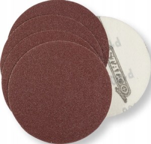Krążek ścierny samoprzylepny na rzep STALCO 125 mm G24 - 50 sztuk
