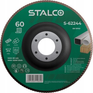 Tarcza ścierna listkowa STALCO 125 mm G60 ALOTEX