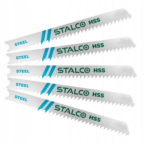 Brzeszczoty do wyrzynarek do metalu STALCO 1,2 x 52 mm uchwyt U - 5 sztuk
