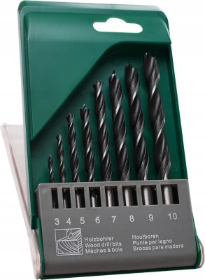 Zestaw wierteł do drewna STALCO 3-10 mm - 8 sztuk