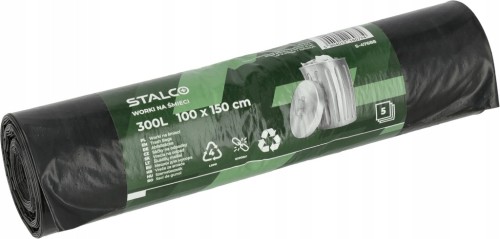 Worki na śmieci STALCO 300 L LDPE 5 sztuk