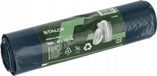 Worki na śmieci STALCO 160 L LDPE 10 sztuk