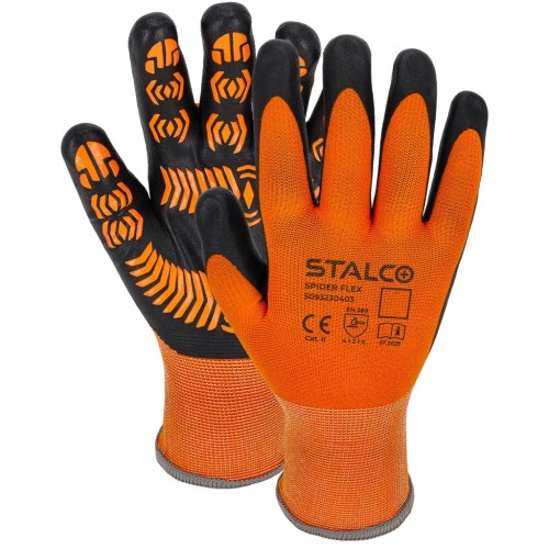 Rękawice robocze nylonowe STALCO SPIDER FLEX r. 11 (XXL)