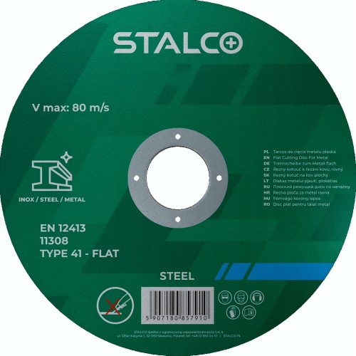 Tarcza do cięcia metalu STALCO 115 x 1,0 mm