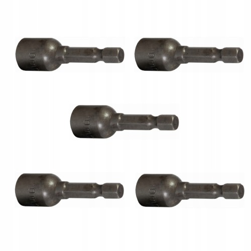 Końcówka bit z magnesem STALCO 1/4" 10 mm  do wkrętarki - 5 sztuk