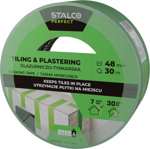 Taśma maskująca glazurniczo - tynkarska STALCO 48 mm x 30 m mocna
