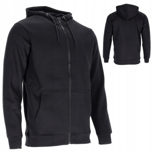 Bluza dresowa męska STALCO rozpinana z kapturem czarna r. M