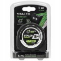 Miara zwijana STALCO 5 m x 27 mm fluorescencyjna z zaczepem magnetycznym