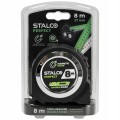 Miara zwijana STALCO 8 m x 27 mm fluorescencyjna z zaczepem magnetycznym