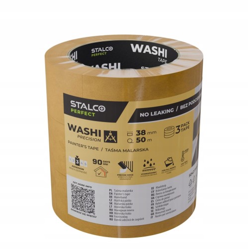 Taśma malarska STALCO 38 mm x 50 m - 3 szt