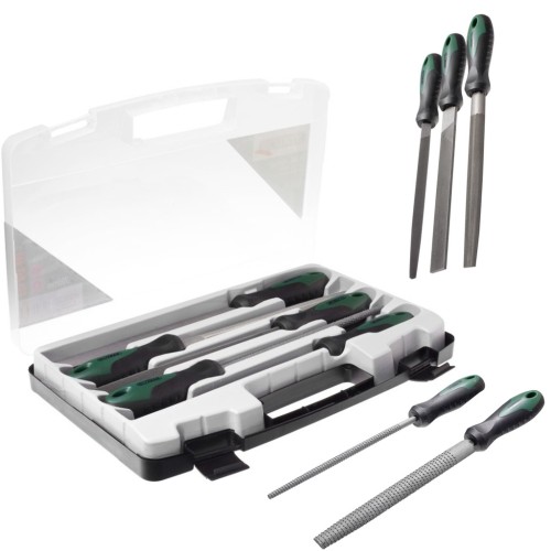 Pilniki iglaki STALCO 200 mm - zestaw 5 elementów