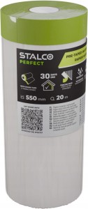 Papier zabezpieczający STALCO 550 mm x 20 m wodoodporny z taśmą