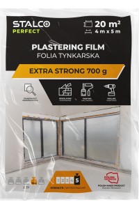 Folia tynkarska STALCO 4 x 5 m EXTRA STRONG