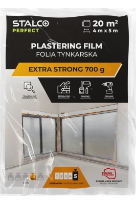 Folia tynkarska STALCO 4 x 5 m EXTRA STRONG