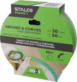 Taśma malarska do łuków i krzywizn STALCO 30 mm x 50 m