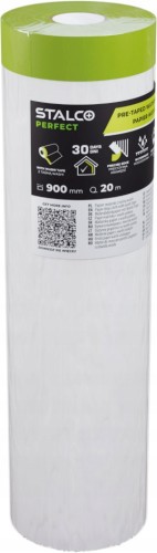 Papier zabezpieczający STALCO 900 mm x 20 m wodoodporny z taśmą
