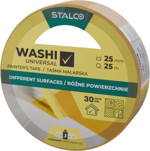 Taśma malarska uniwersalna STALCO WASHI 25 mm x 25 m