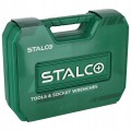 Zestaw kluczy nasadowych STALCO 1/2" i 1/4" - 110 elementów