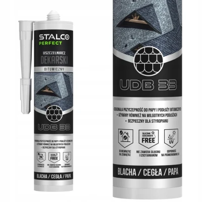 Uszczelniacz bitumiczny dekarski STALCO 280 ml czarny