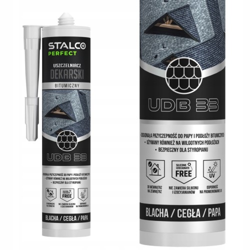 Uszczelniacz bitumiczny dekarski STALCO 280 ml czarny
