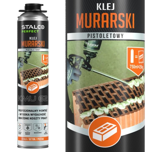 Klej murarski pistoletowy STALCO 750 ml