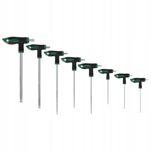 Zestaw kluczy trzpieniowych STALCO dwustronne TORX S2 - 8 elementów