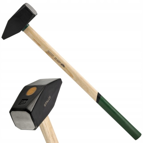 Młotek kowalski STALCO 8000 g stal kuta hartowana trzonek jesion