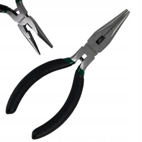 Szczypce bociany wydłużone proste mini STALCO 115 mm