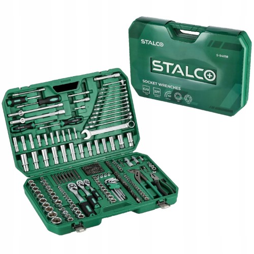 Zestaw kluczy nasadowych STALCO 1/4" 3/8" 1/2" - 237 elementów