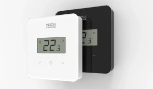 Bezprzewodowy regulator pokojowy R-8b PLUS bateryjny TECH