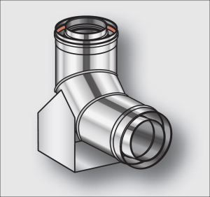 Kolano koncentryczne nierdzewna z podporą