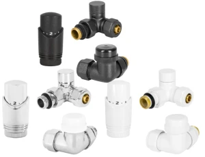 Zestaw termostatyczny osiowo prawy z głowicą DIAMOND PREMIUM