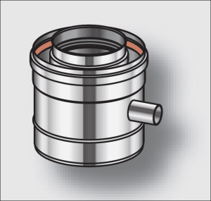 Odskraplacz przelotowy pionowy nierdzewny